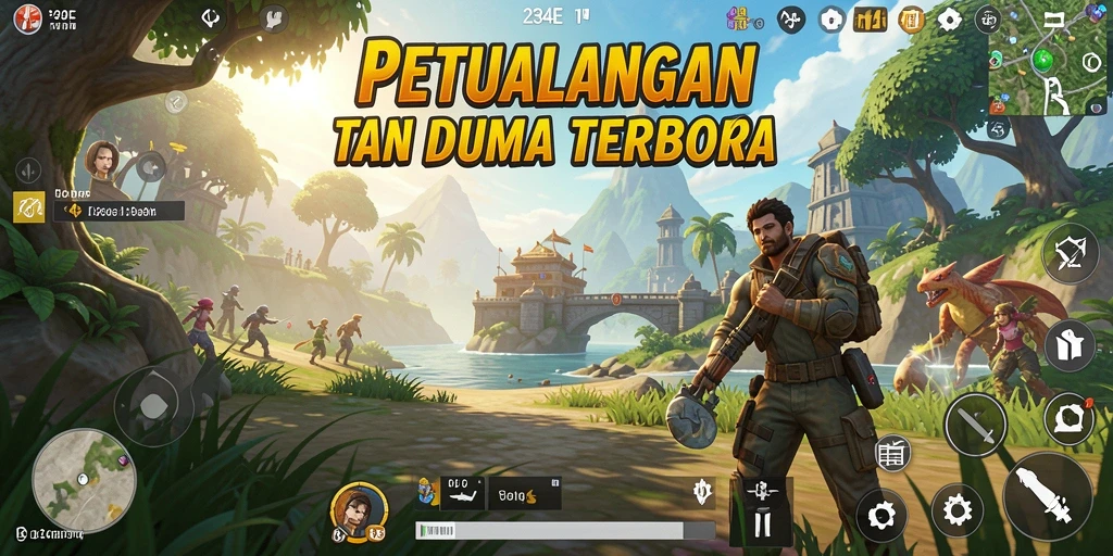 Screenshot dari gameplay menakjubkan di dunia terbuka 234E.