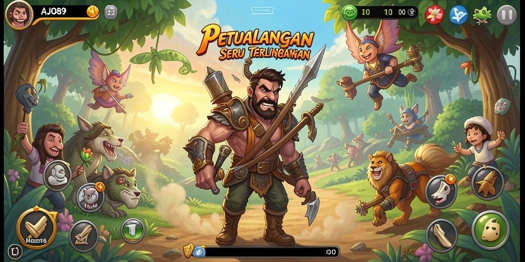 Tampilan gameplay AJO89 yang menarik saat menjelajahi dunia petualangan.