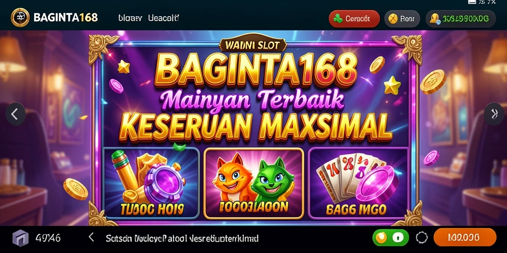 Screenshot gameplay dari <strong>BAGINTA168</strong> yang menampilkan keseruan bermain Slot.