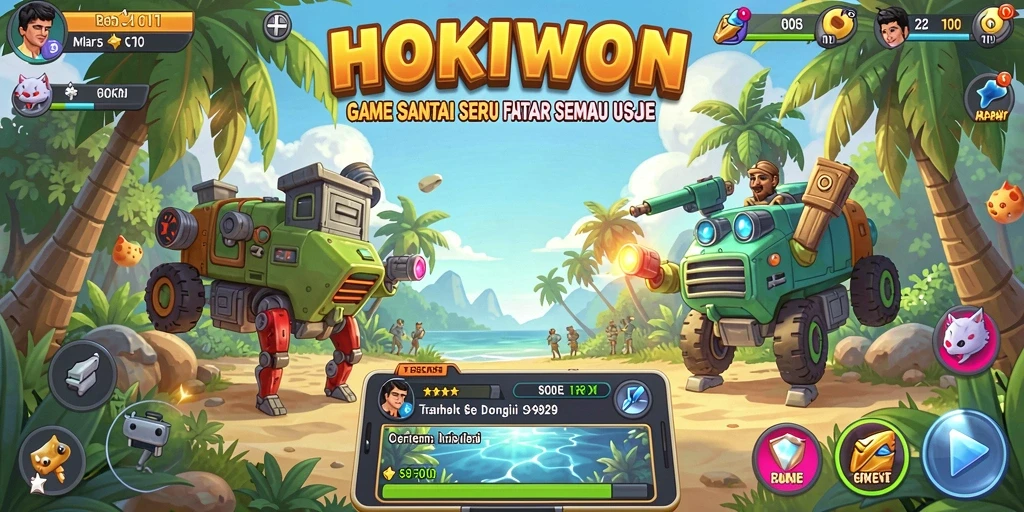 Screenshot gameplay HOKIWON menunjukkan keseruan bermain game Casual.