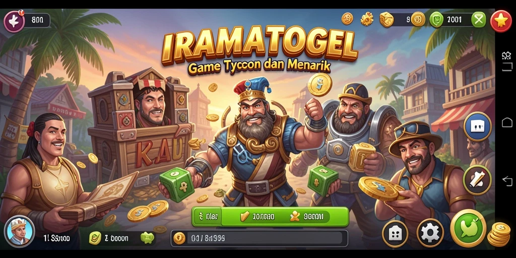 Tampilan menarik gameplay IRAMATOGEL yang penuh strategi.