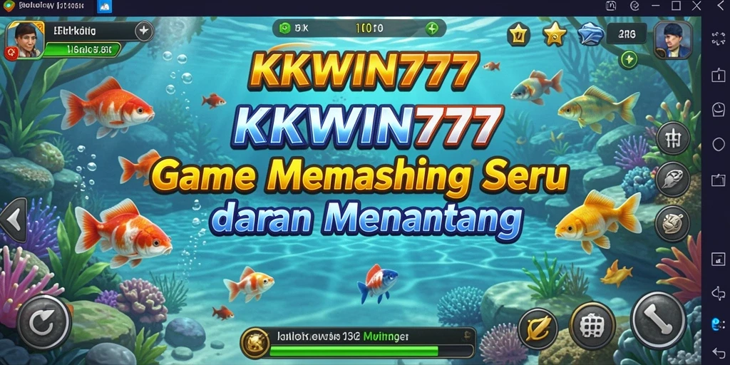 Tampilan screenshot utama KKWIN777 menunjukkan keseruan gameplay memancing.