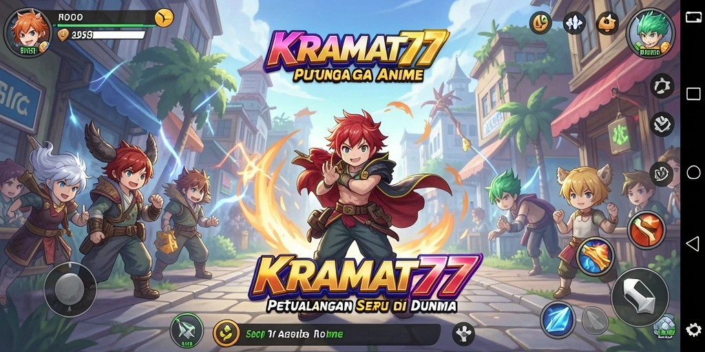 Tampilan screenshot KRAMAT77 menampilkan aksi seru dalam dunia Anime.