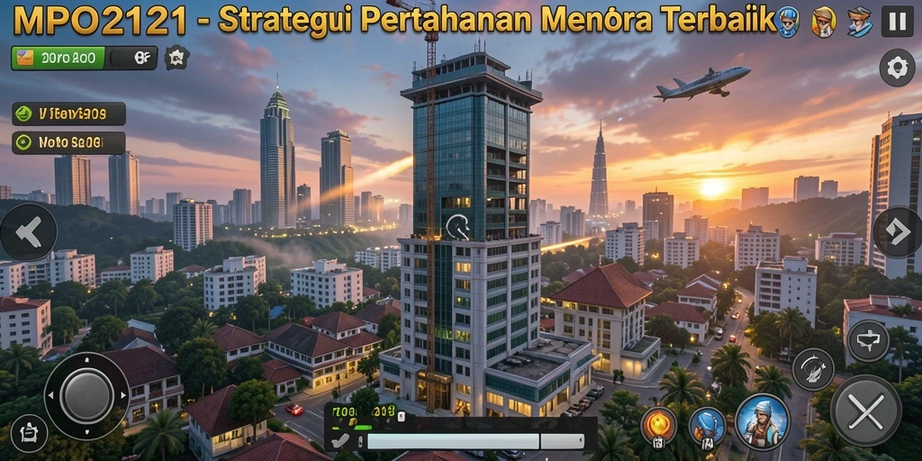 Tangkapan layar MPO2121 menampilkan aksi seru dalam game Tower Defense.