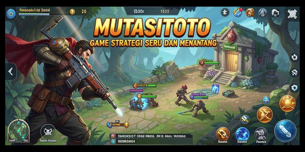Tampilan gameplay MUTASITOTO dengan aksi strategi mendebarkan.