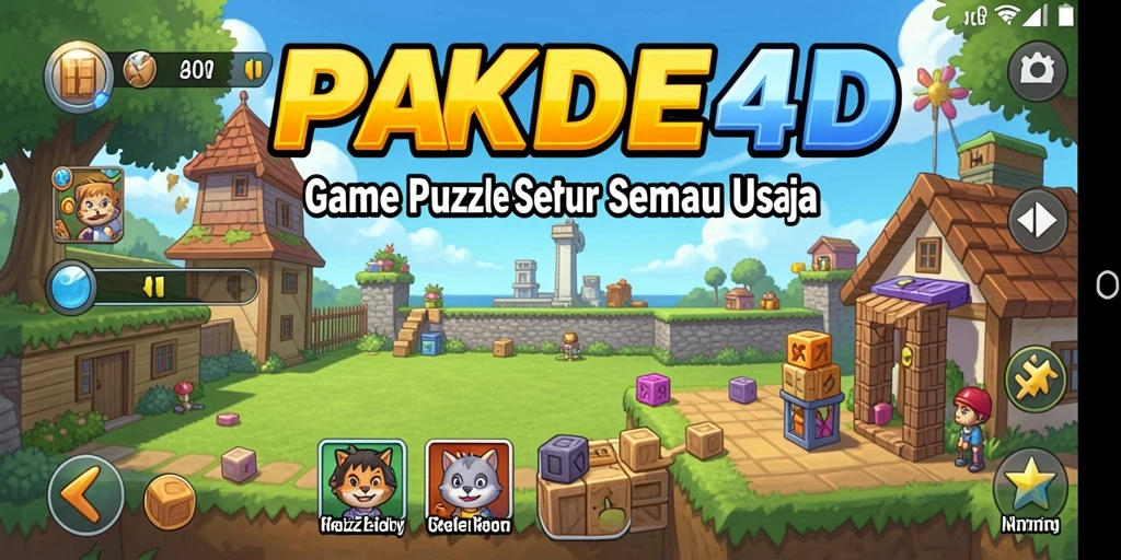 Tampilan gameplay PAKDE4D yang menantang dan menarik.