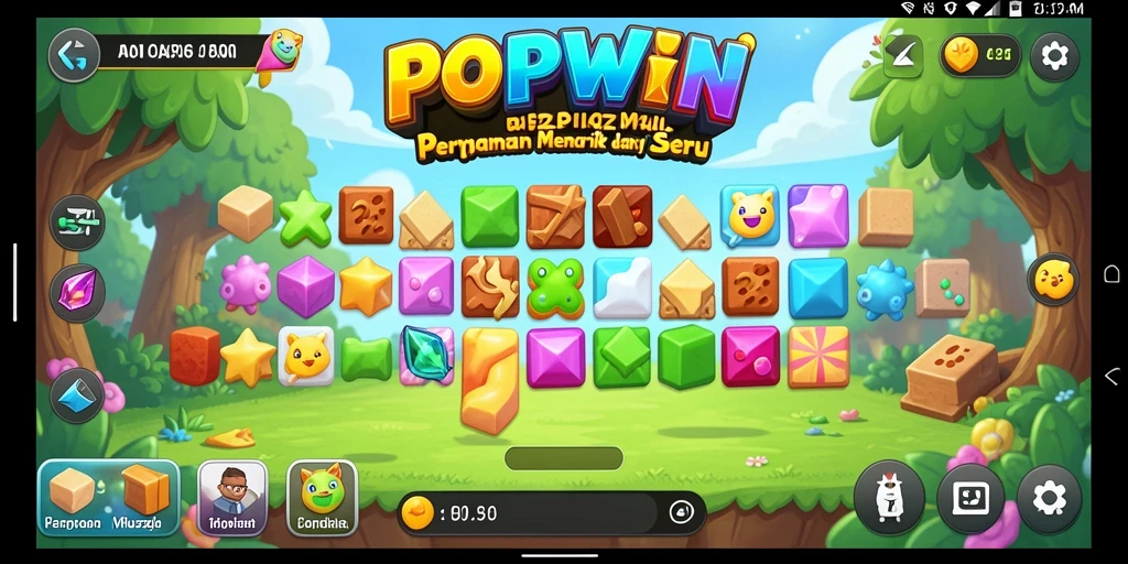 Tampilan gameplay menarik dari POPWIN yang memukau.
