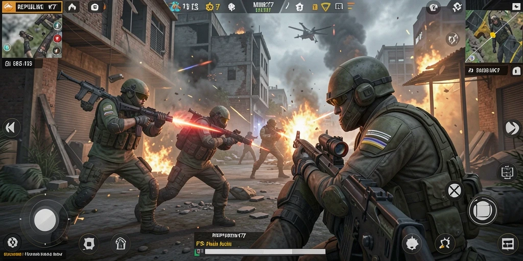 Gameplay seru REPUBLIK77 dengan pertarungan intens.