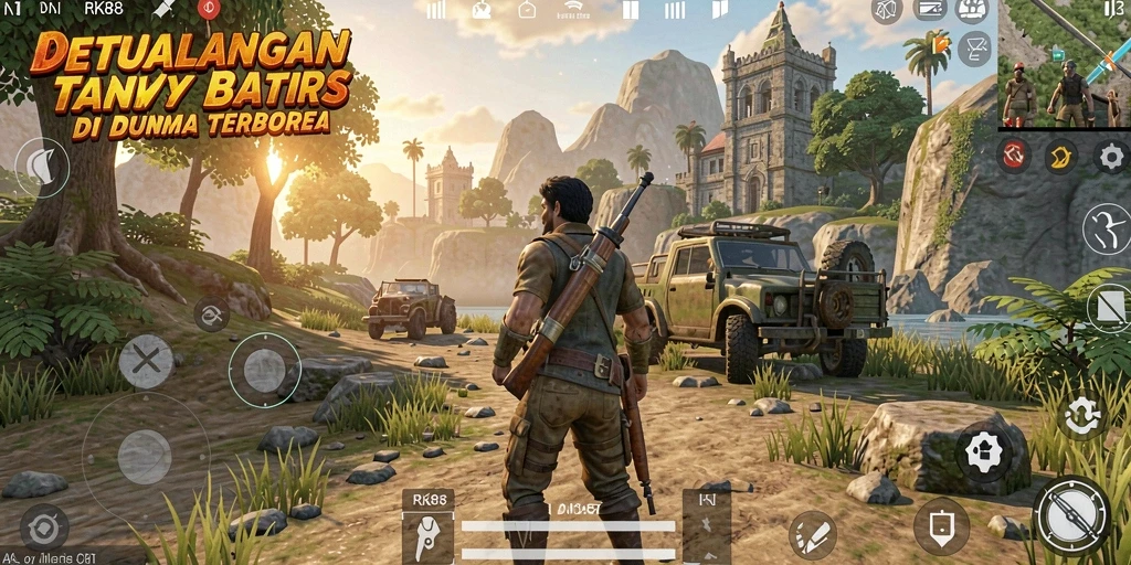 Tampilan permainan Open World yang menakjubkan dan penuh petualangan.