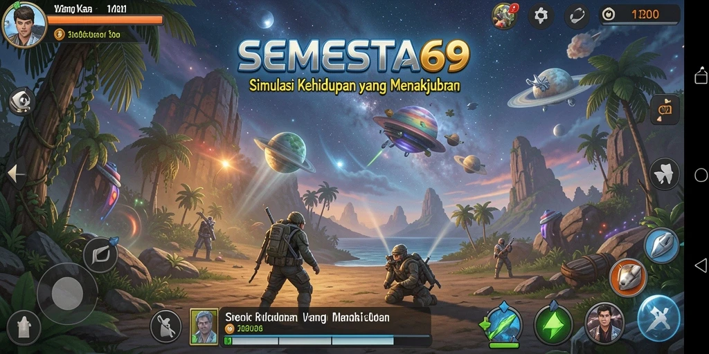Gameplay SEMESTA69 yang menarik dan interaktif.