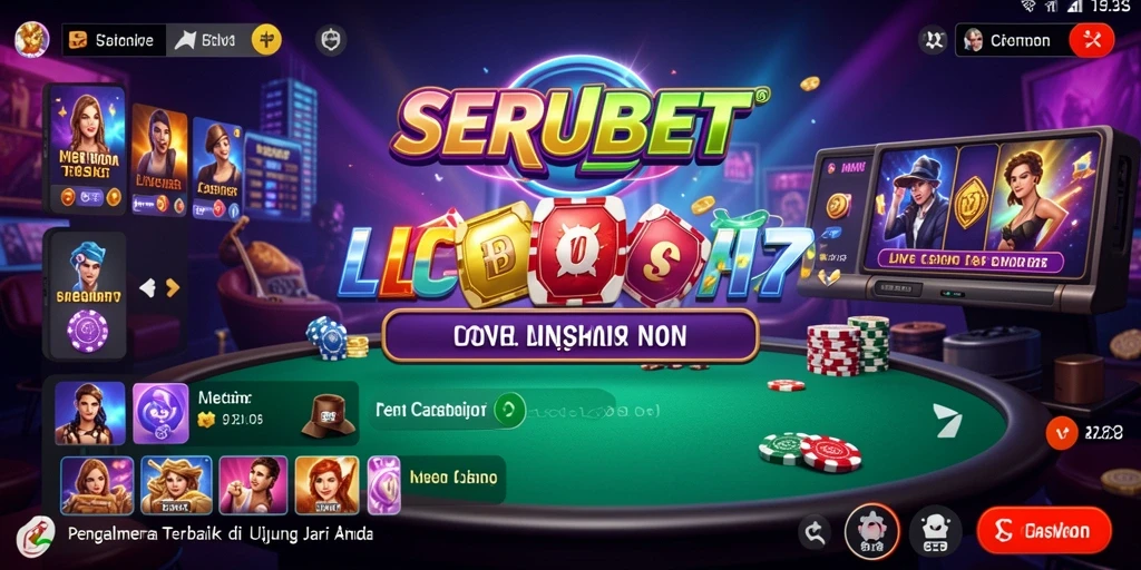 Tampilan gameplay SERUBET Live Casino yang menarik dan interaktif.