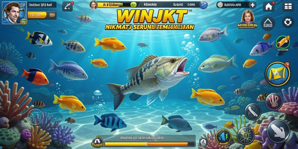 Gameplay seru WINJKT dalam menangkap ikan.